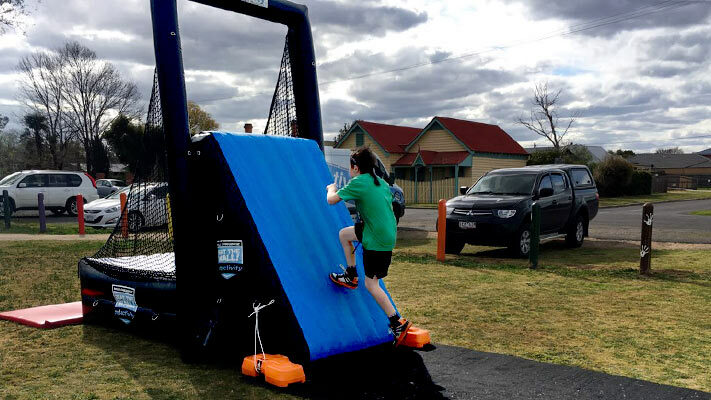 Ninja Warrior Obstacle Course Inflateable Wall